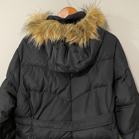 💖Host Pick💖 Down Filled Detachable Faux Fur Lined Hood Winter Jacket Bl… - Picture 5 of 8